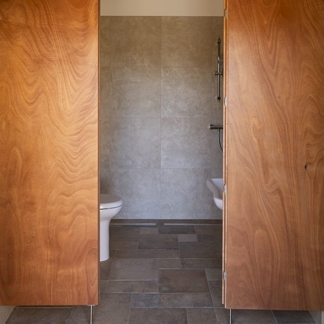 bathroom handicapped shower mirror door